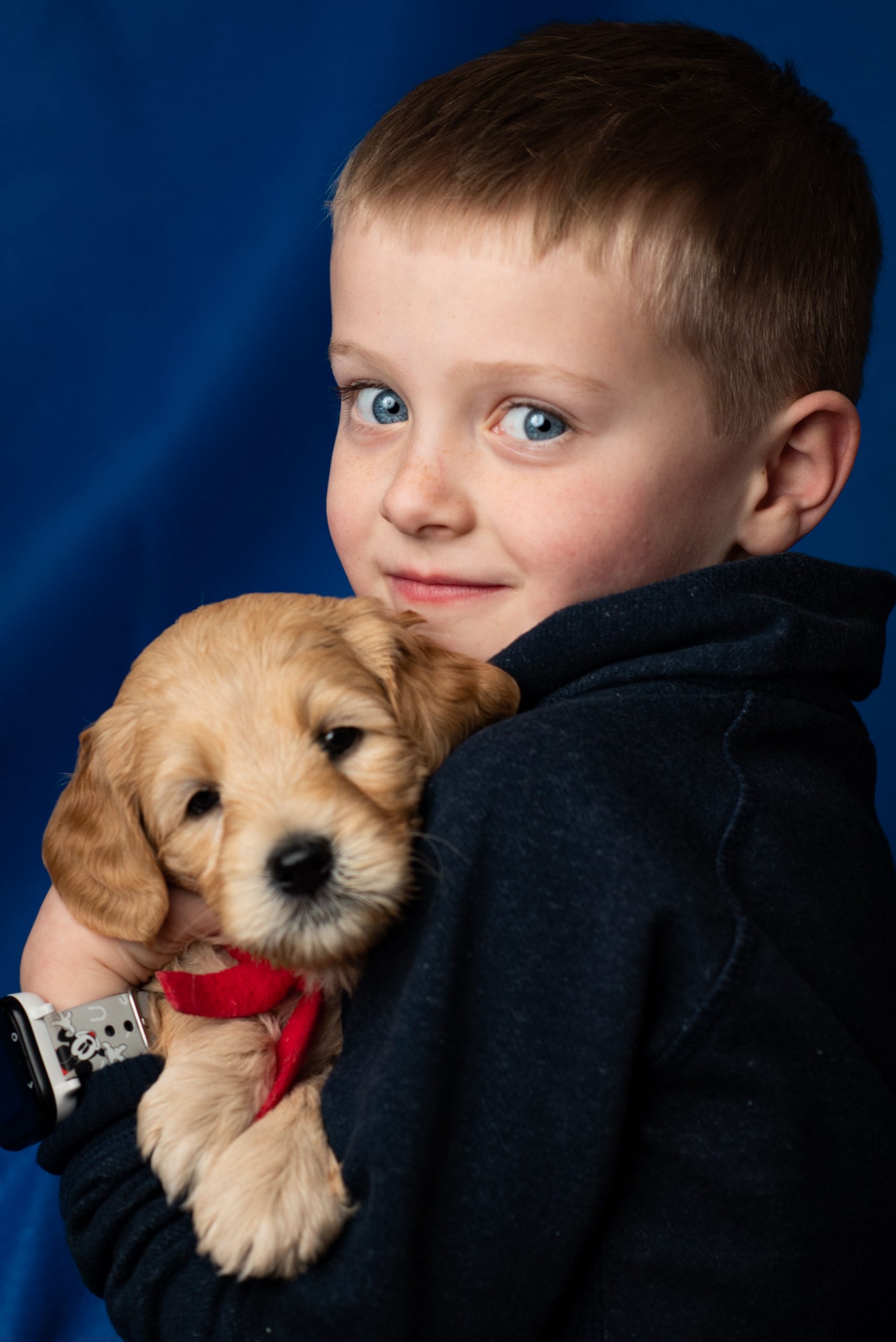 AVA RED RIBBON BOY BRODI WITH GRANDSON COLE 5 WEEKS OLD 1.14.19